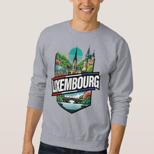 Luxemburg Europa Sweatshirt (Vorderseite)