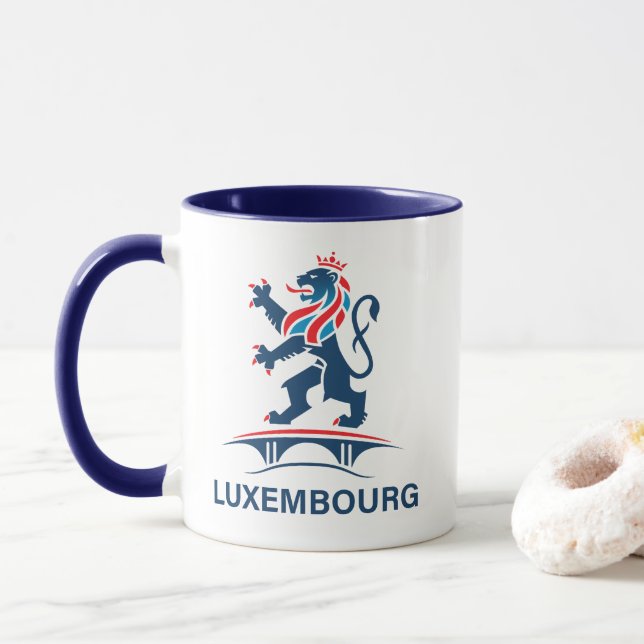 Luxemburg Europa Tasse (Mit Donut)