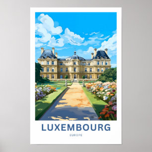 Luxemburg Europe Travel Print Poster