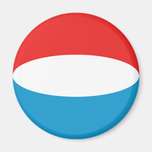 Luxemburg Fischaugen-Flagge-Magnet Magnet