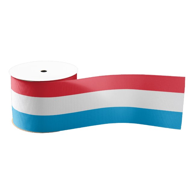 Luxemburg Flag Band, Luxemburg Mode / Sport Ripsband (Spule)