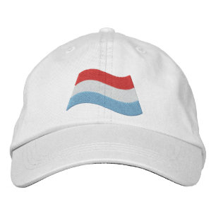 Luxemburg-Flagge Bestickte Kappe