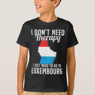 Luxemburg Flagge I Urlaub Luxemburg T-Shirt