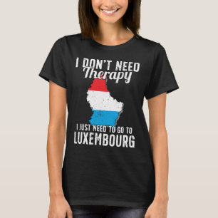 Luxemburg Flagge I Urlaub Luxemburg T-Shirt