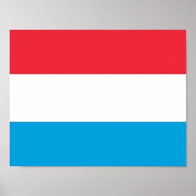 Luxemburg - Flagge - Poster (Vorne)