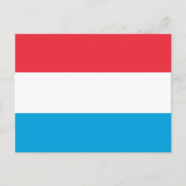 Luxemburg-Flagge Postkarte (Vorderseite)