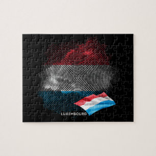 Luxemburg-Flagge Puzzle