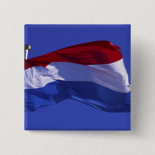 Luxemburg-Flagge RF) Button