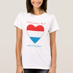 Luxemburg Flagge Sweetheart T-Shirt