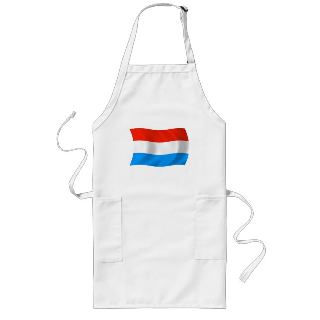 Luxemburg Flaggen-Schürze Lange Schürze (Vorne)