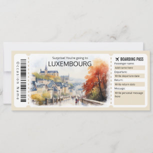 Luxemburg Flugzeug Ticket bestellen, Luxemburg Aus Einladung