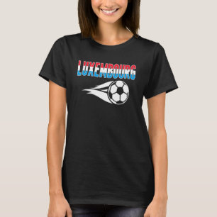 Luxemburg Fußball Fans Luxemburger Flaggenfußball T-Shirt