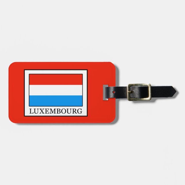 Luxemburg Gepäckanhänger (Vorderseite horizontal)