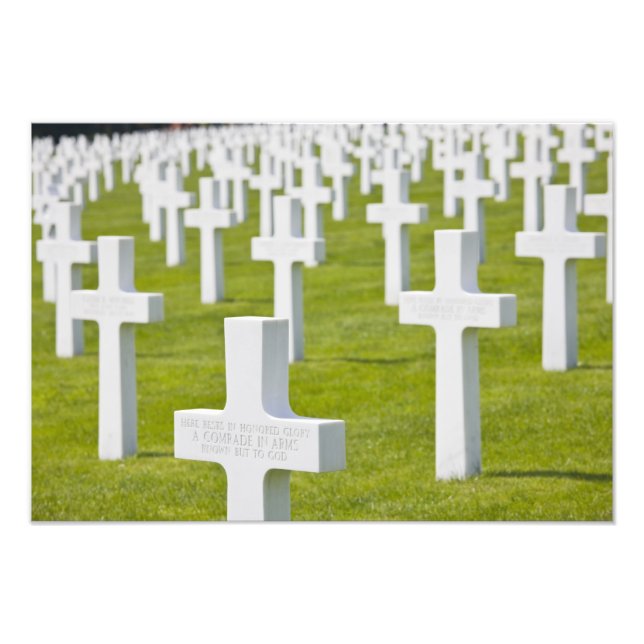 Luxemburg, Hamm. Militärischer Friedhof der USA Fotodruck (Vorne)