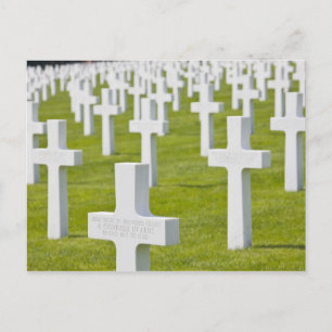 Luxemburg, Hamm. US-Militärfriedhof Postkarte