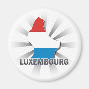Luxemburg kennzeichnen Karte 2,0 Magnet