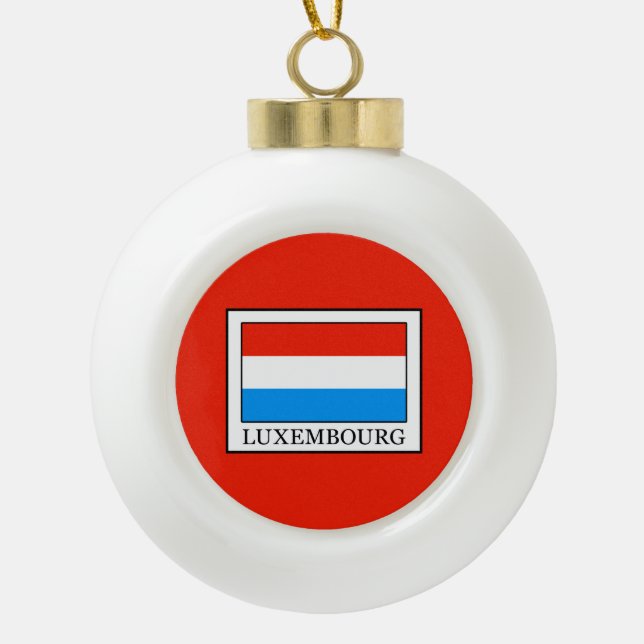 Luxemburg Keramik Kugel-Ornament (Vorderseite)