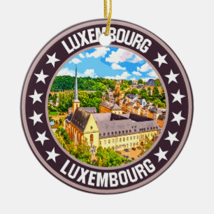 Luxemburg Keramik Ornament