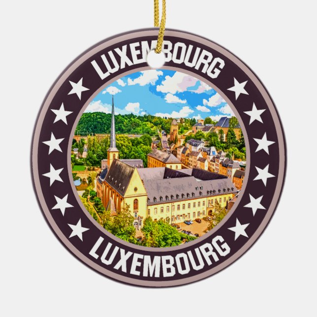 Luxemburg Keramik Ornament (Vorne)