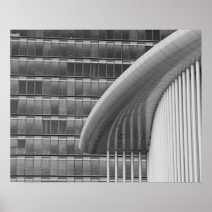 Luxemburg, Luxemburg, Stadt, Kirchberg-Plateau. Poster