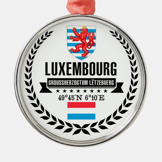 Luxemburg Ornament Aus Metall (Vorne)