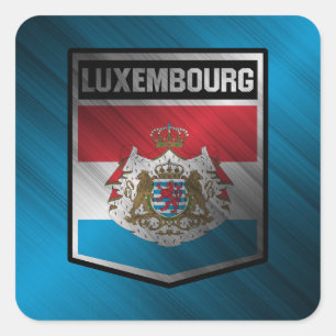 Luxemburg Quadratischer Aufkleber