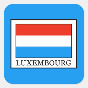 Luxemburg Quadratischer Aufkleber