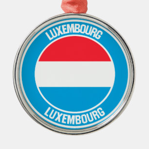 Luxemburg-Rundemblem Ornament Aus Metall