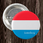 Luxemburg-Schaltfläche, patriotische Luxemburger F<br><div class="desc">Buttons: Luxemburger Flagge - Liebe meines Landes,  Reise,  Urlaub,  Nationalpatrioten / Sportfans</div>