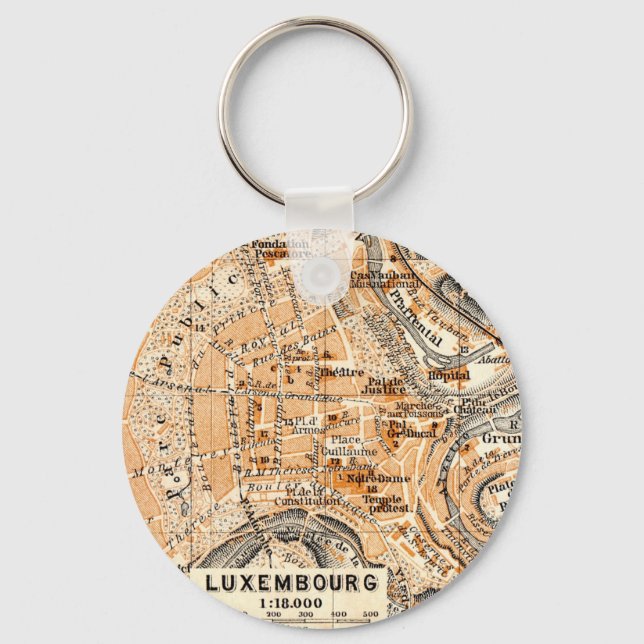Luxemburg Schlüsselanhänger (Vorderseite)