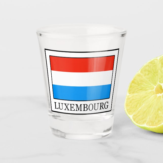 Luxemburg Schnapsglas (Vorderseite)