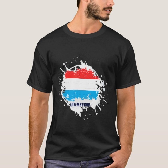 Luxemburg Splash T-Shirt (Vorderseite)