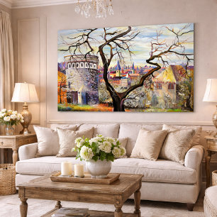 Luxemburg Stadt - Psychedelische Hochebene Du Rham Poster