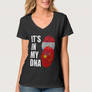 Luxemburg und chinesische DNA-Heritage-Flagge misc T-Shirt