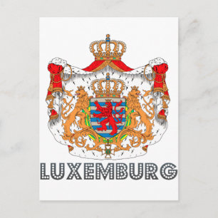 Luxemburger Emblem Postkarte