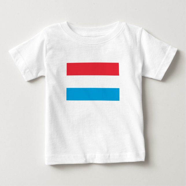 Luxemburger Flagge Baby T-shirt (Vorderseite)