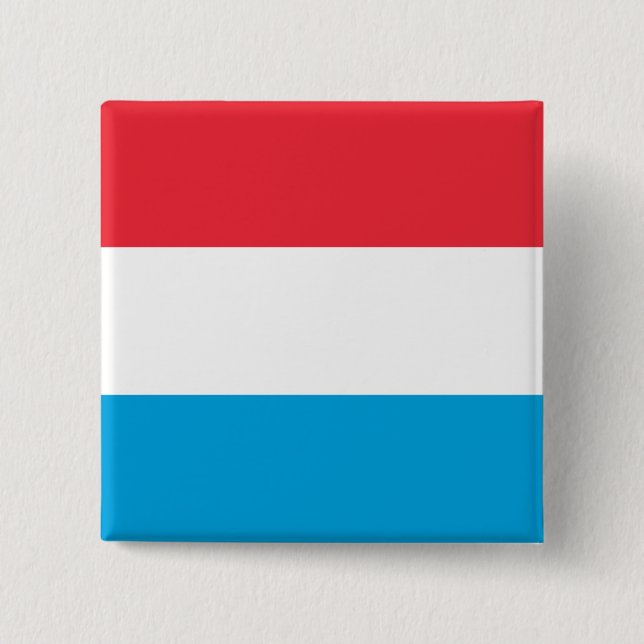 Luxemburger Flagge Button (Vorderseite)