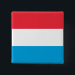 Luxemburger Flagge Button<br><div class="desc">Anpassbare World Flag Produkte - Bitte fühlen Sie sich frei,  Ihren eigenen Text hinzuzufügen.</div>