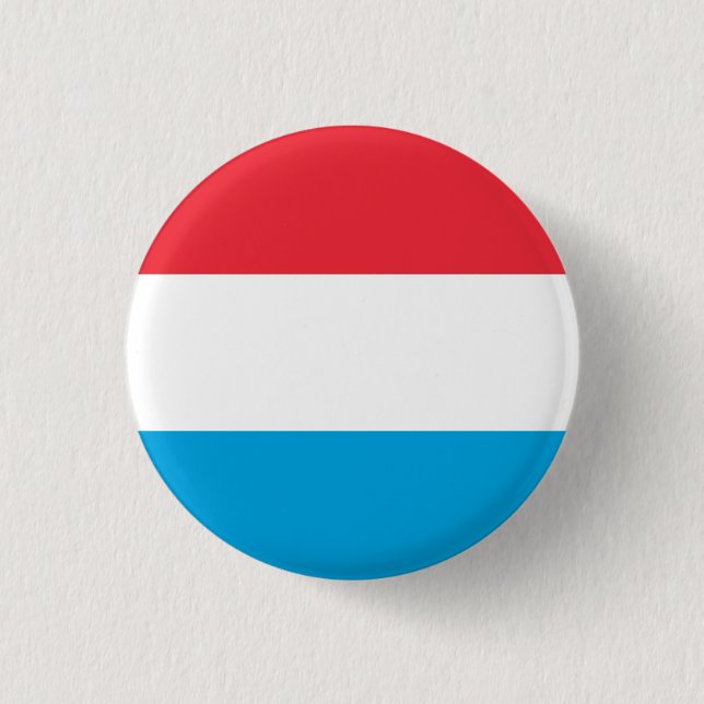 Luxemburger Flagge Button (Vorderseite)