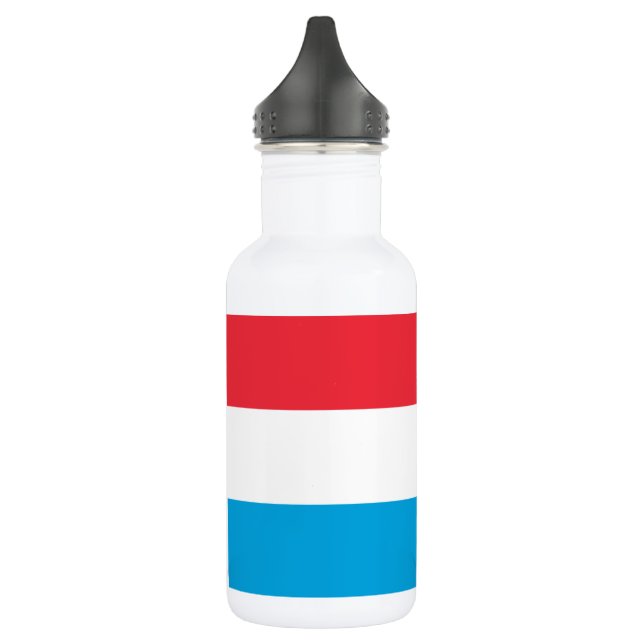 Luxemburger Flagge Edelstahlflasche (Links)