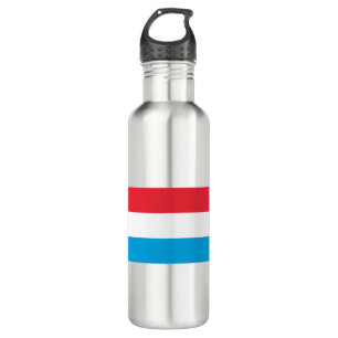 Luxemburger Flagge Edelstahlflasche