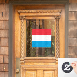 Luxemburger Flagge Fensteraufkleber