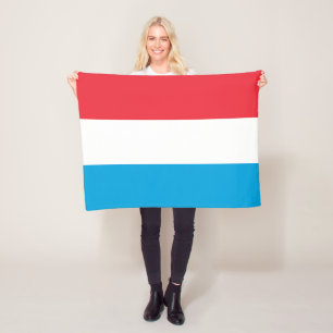 Luxemburger Flagge Fleecedecke