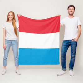Luxemburger Flagge Fleecedecke