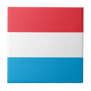 Luxemburger Flagge Fliese