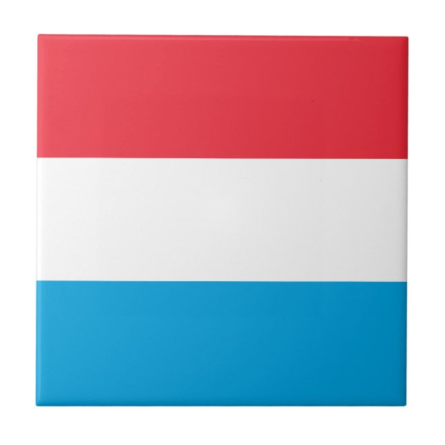 Luxemburger Flagge Fliese (Vorderseite)