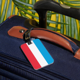 Luxemburger Flagge Gepäckanhänger