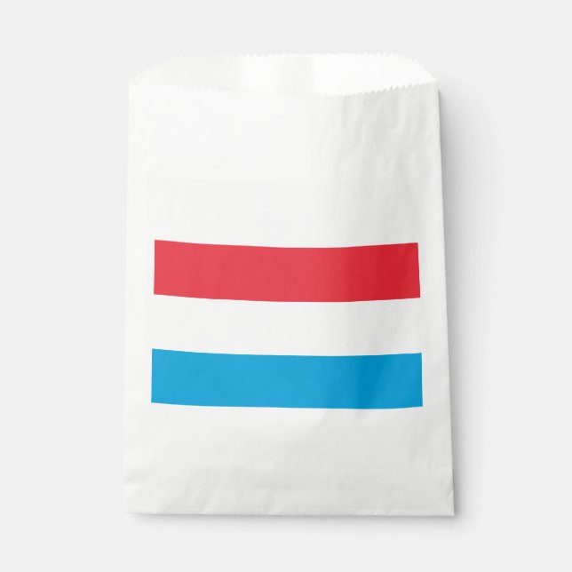 Luxemburger Flagge Geschenktütchen (Vorderseite)