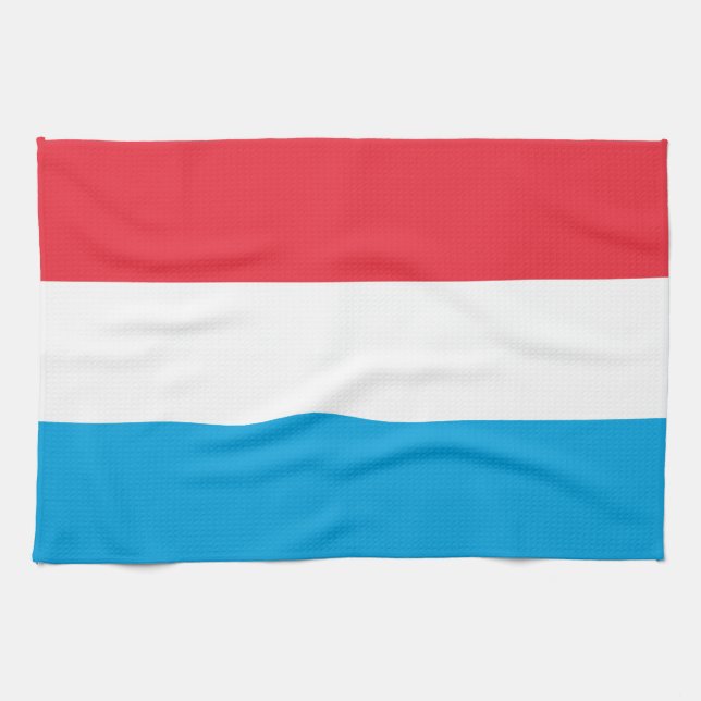 Luxemburger Flagge Geschirrtuch (Horizontal)