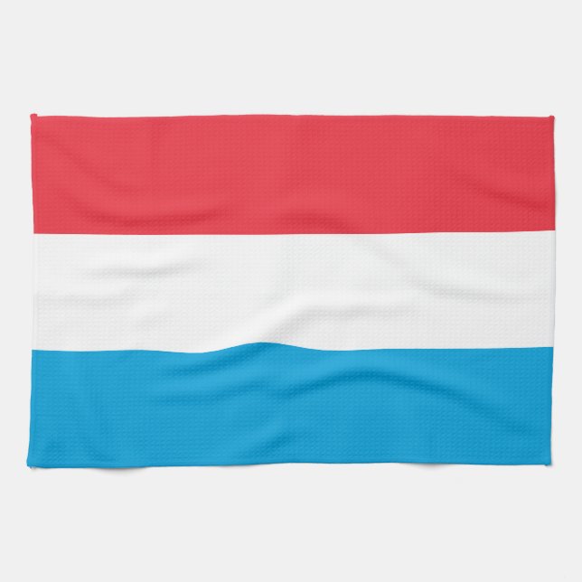 Luxemburger Flagge Geschirrtuch (Horizontal)